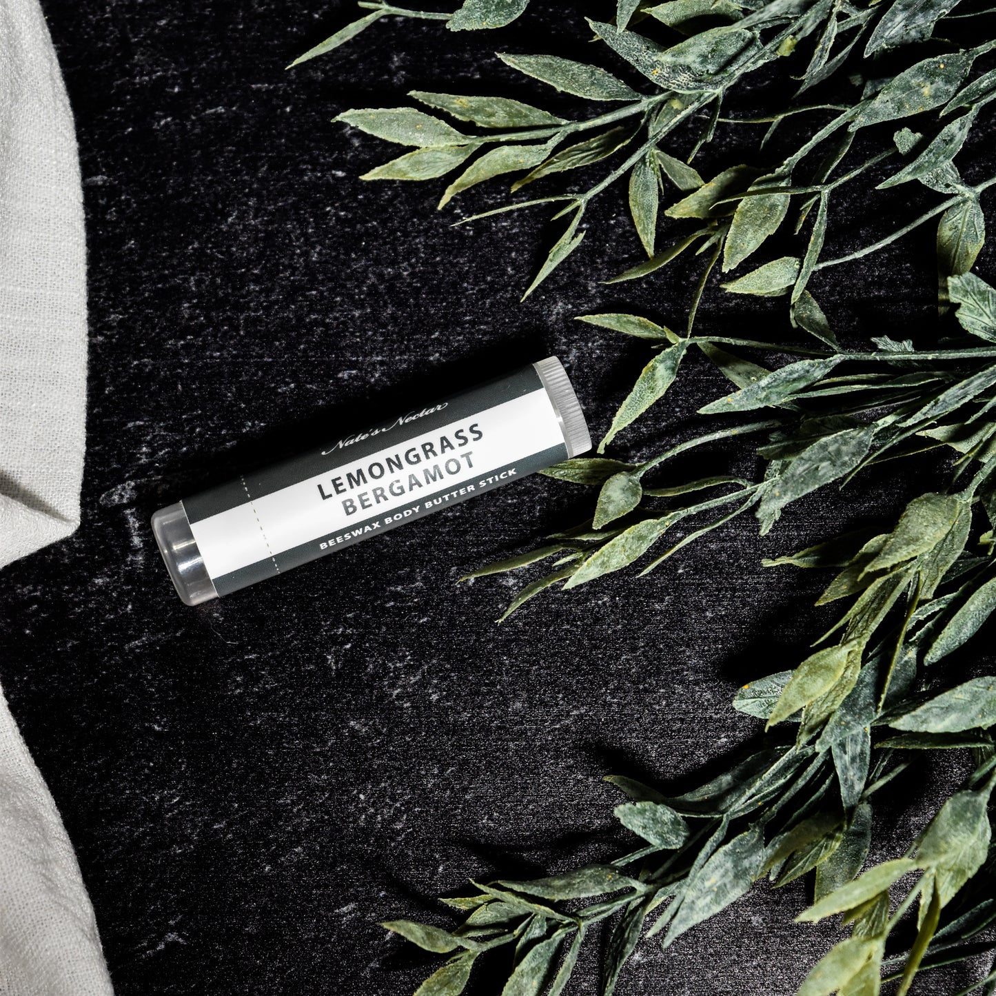 Lemongrass Bergamot Beeswax Body Butter, Nate's Nectar Beeswax Skin Care, Hand Poured, 1 oz and 2 oz