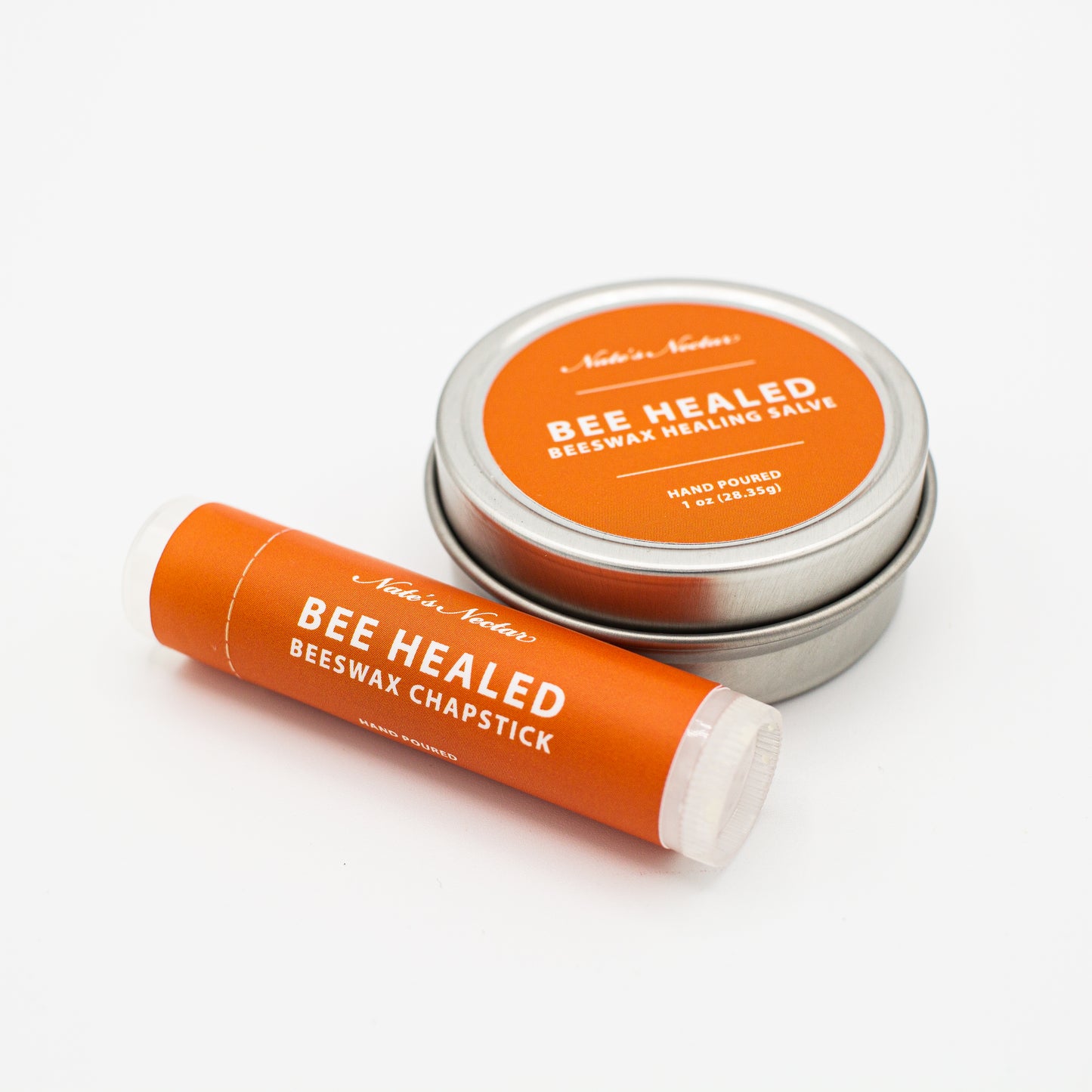 Bee Healed Lip Balm, Nate's Nectar Beeswax Healing Salve, Beeswax Lip Balm