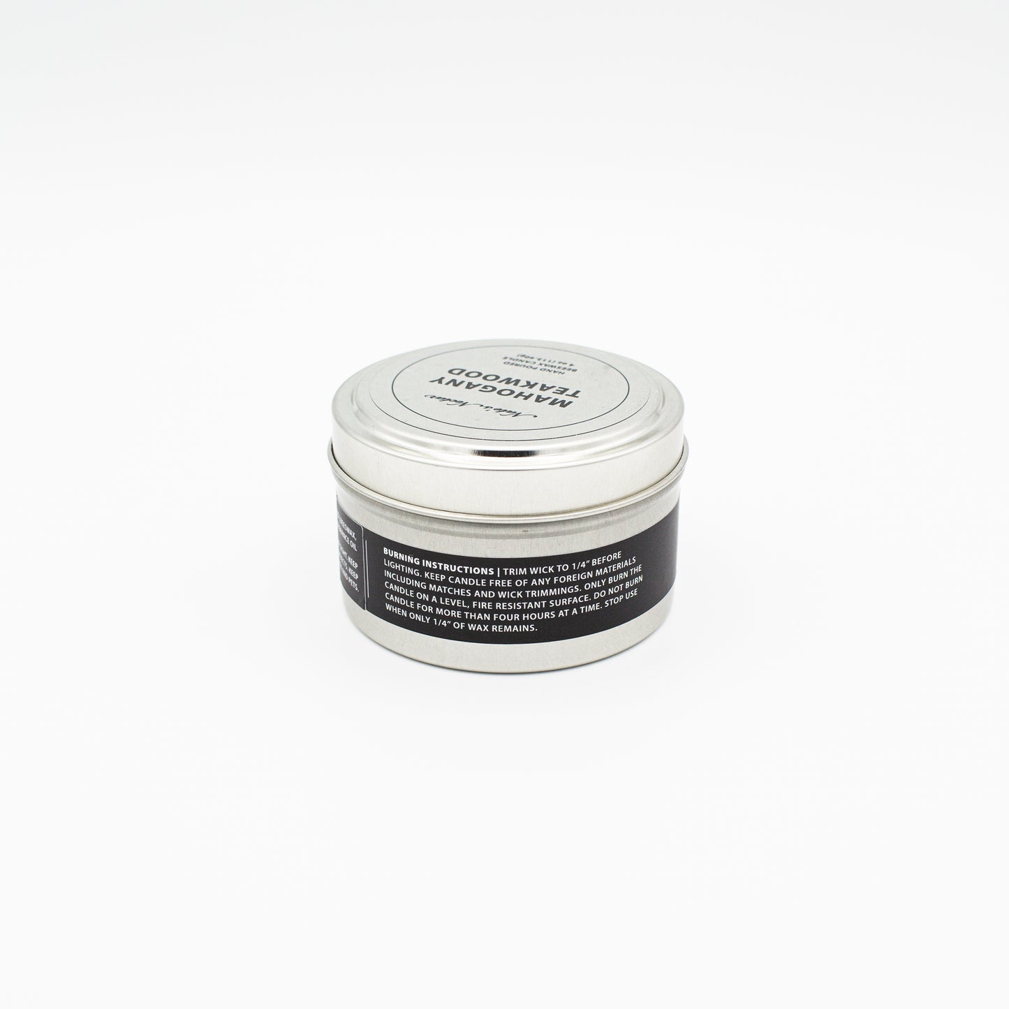 Teakwood & Mahogany Beeswax Candle, Nate's Nectar Signature Beeswax Candle Collection, Clean burn candles, 4 oz and melts