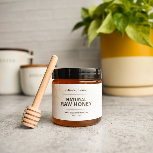 Nate's Nectar Raw Honey with Dipper