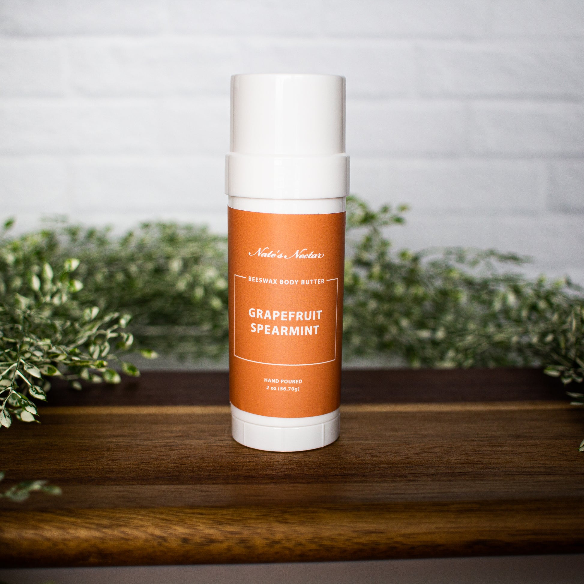 Grapefruit Spearmint Beeswax Body Butter, Nate's Nectar Beeswax Skin Care, natural ingredient, 1 oz and 2 oz, hand poured