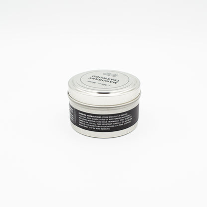 Teakwood & Mahogany Beeswax Candle, Nate's Nectar Signature Beeswax Candle Collection, Clean burn candles, 4 oz and melts