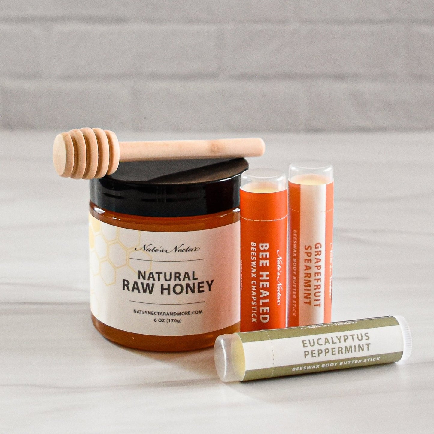 Christmas Bundle, Holiday Gift, Nate's Nectar natural products, honey, creamed honey, beeswax skin care