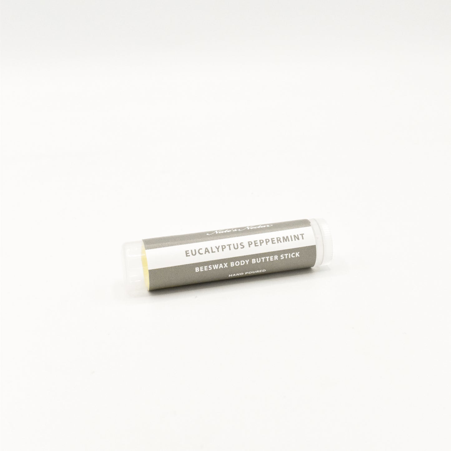 Eucalyptus peppermint body butter stick for easy, mess-free moisturizing