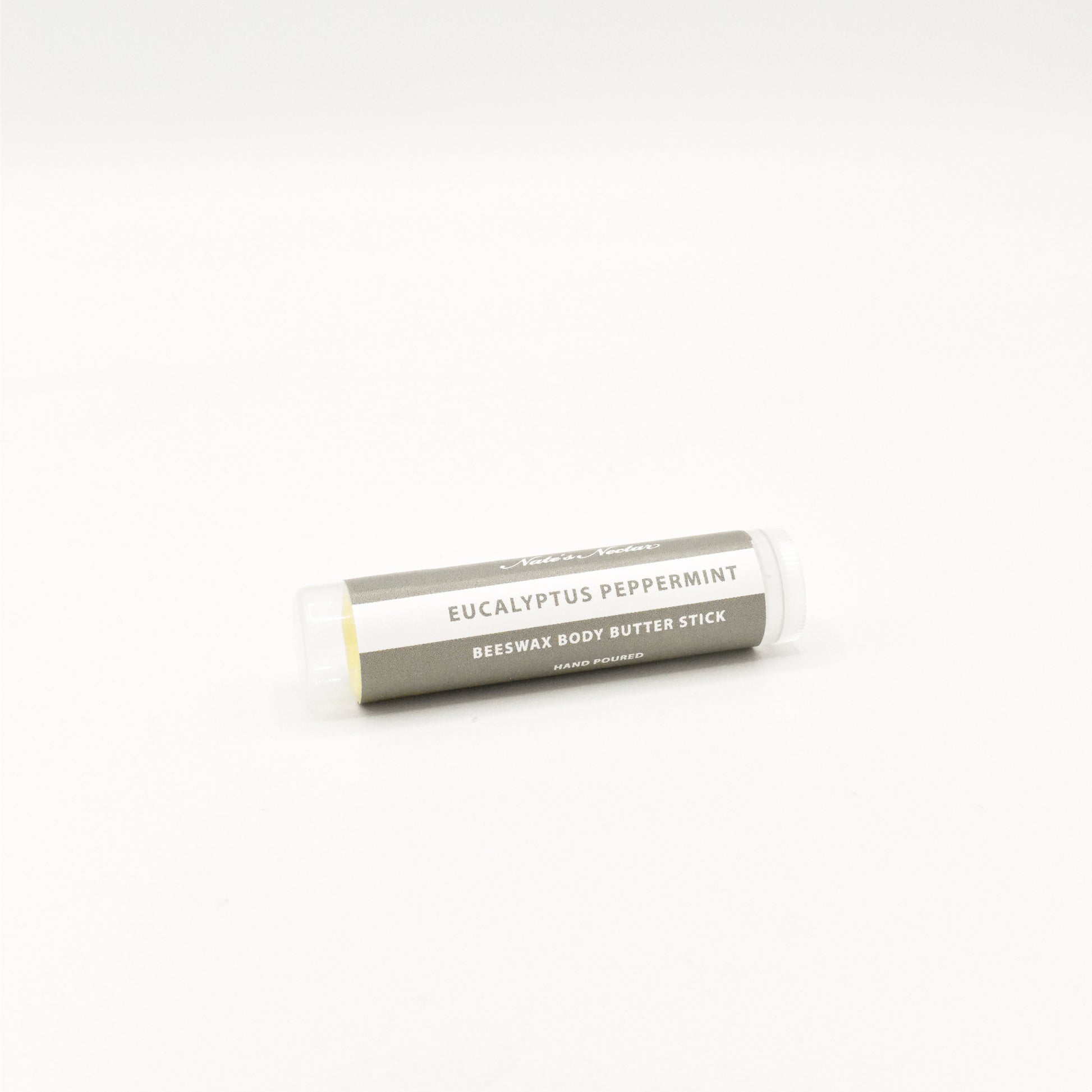 Eucalyptus peppermint body butter stick for easy, mess-free moisturizing