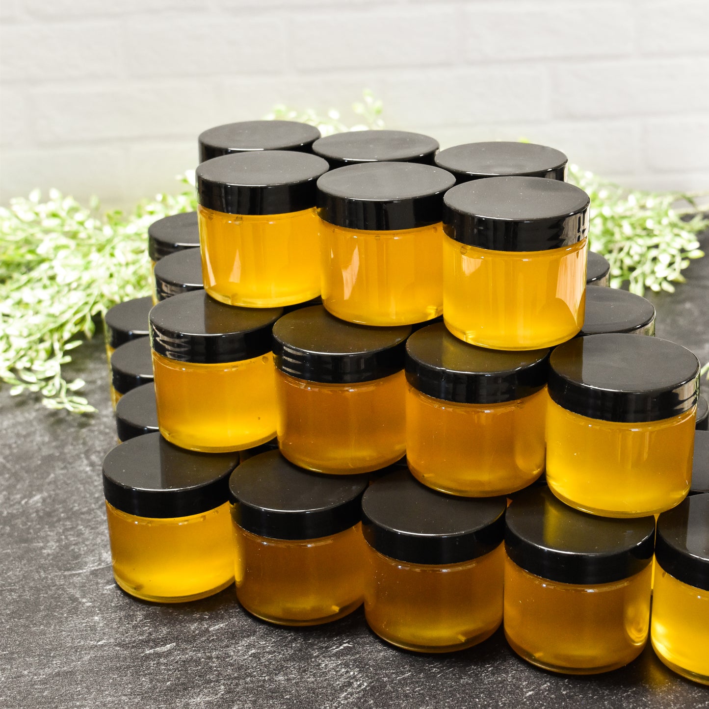 Natural Raw Honey Party Favors, 25 pack and 100 pack, 3 oz plastic jars, ideal for wedding, bridal showers, baby shower favors