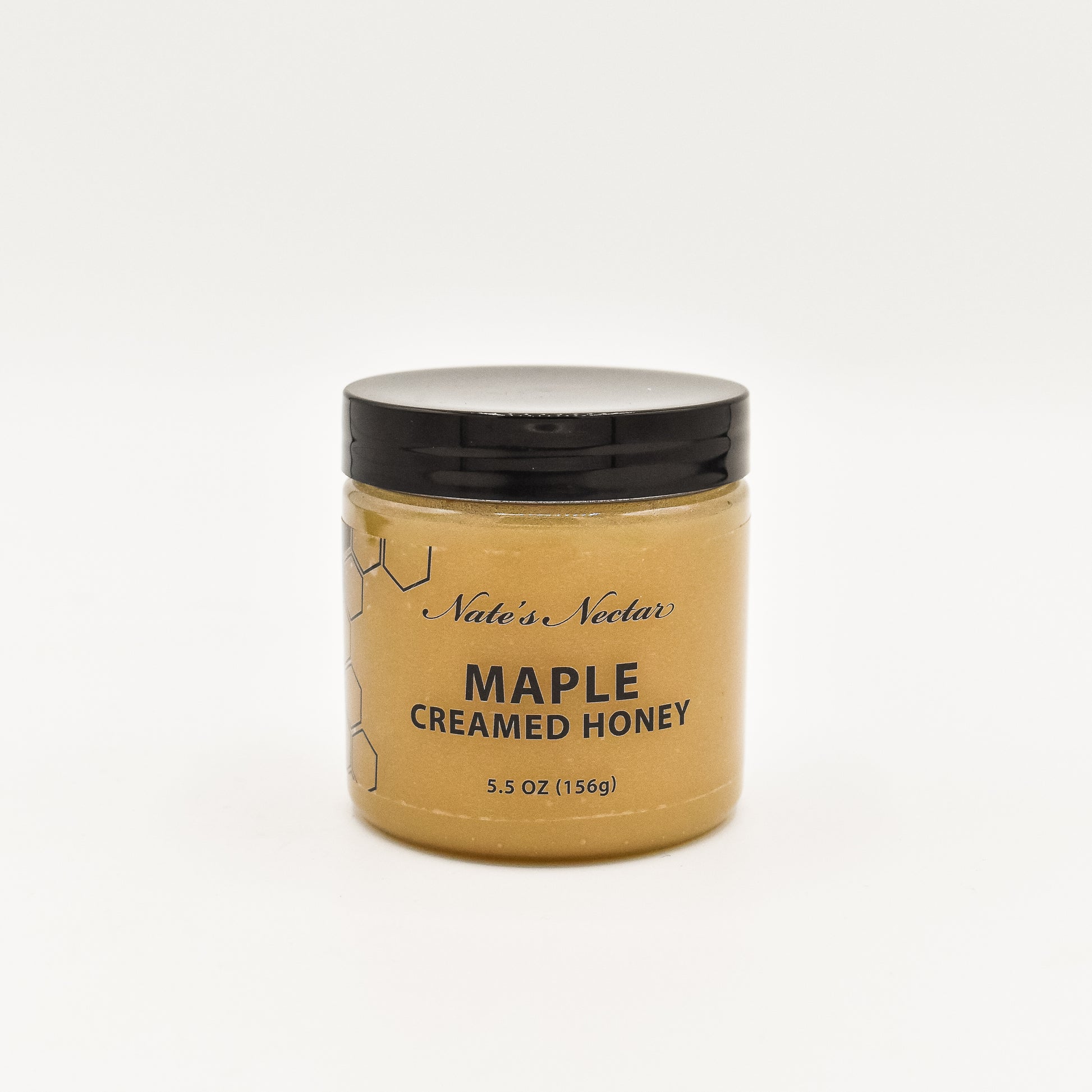 Nate's Nectar Maple Creamed Honey, 5.5 oz jar, spread on pastries and snacks