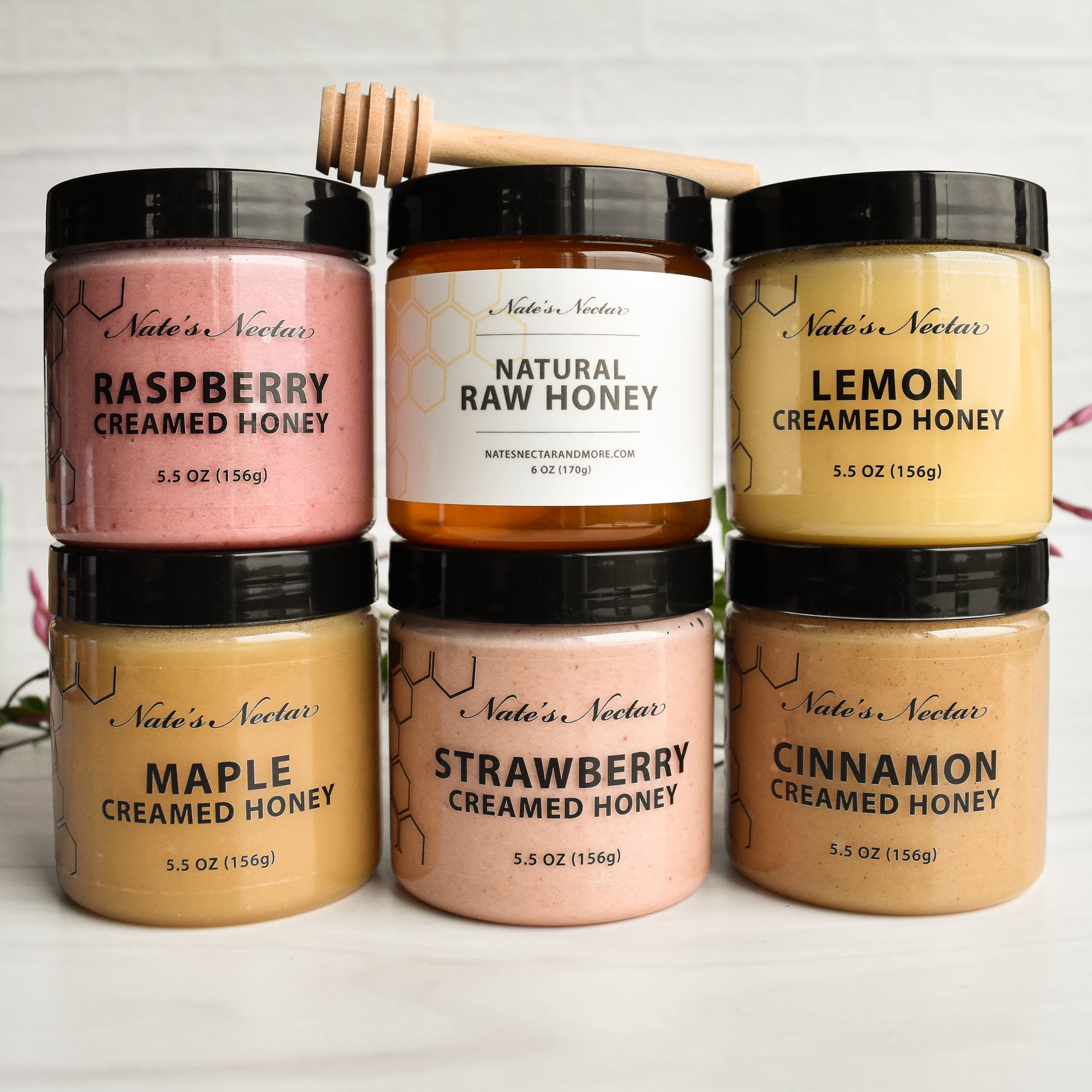 Nate's Nectar Creamed Honey Pantry Pack, gift bundle, customizable gift, clean ingredient spread, natural ingredient creamed honey