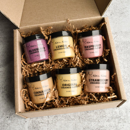 Nate's Nectar Creamed Honey Pantry Pack, gift bundle, customizable gift, clean ingredient spread, natural ingredient creamed honey