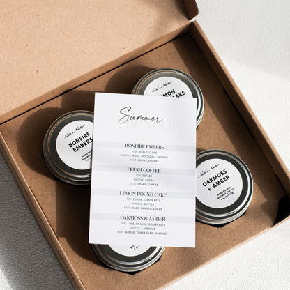 Seasonal Candle Subscription