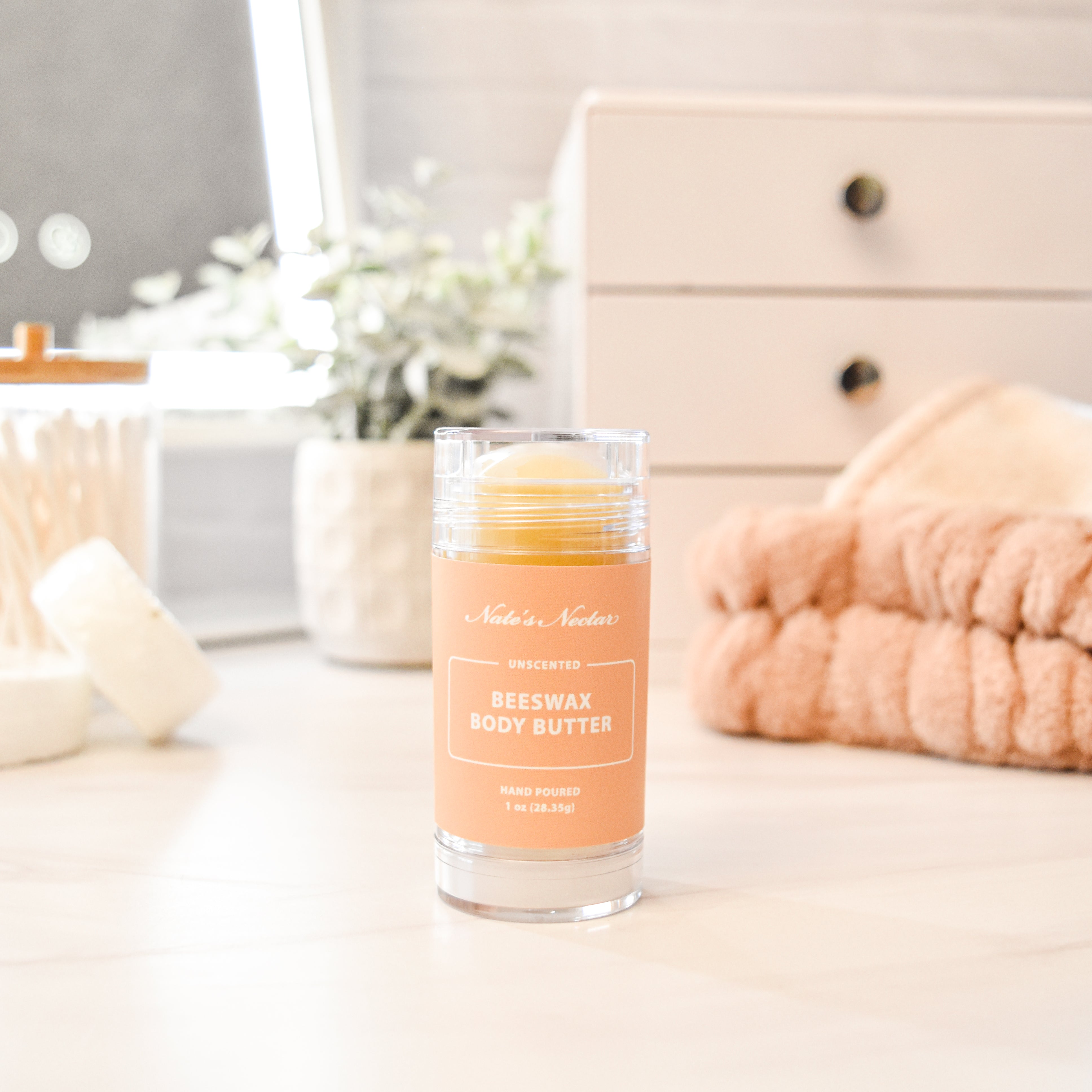 Unscented Beeswax Body Butter – Nate's Nectar